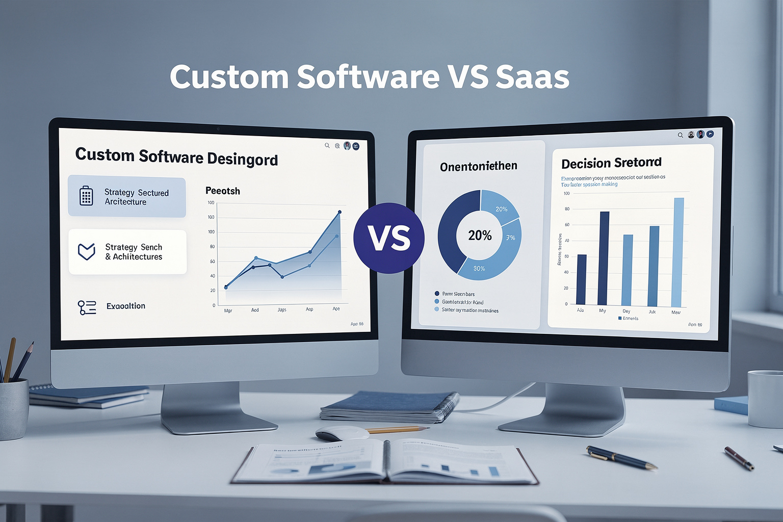 APPNEURAL Custom Software vs SaaS visual
