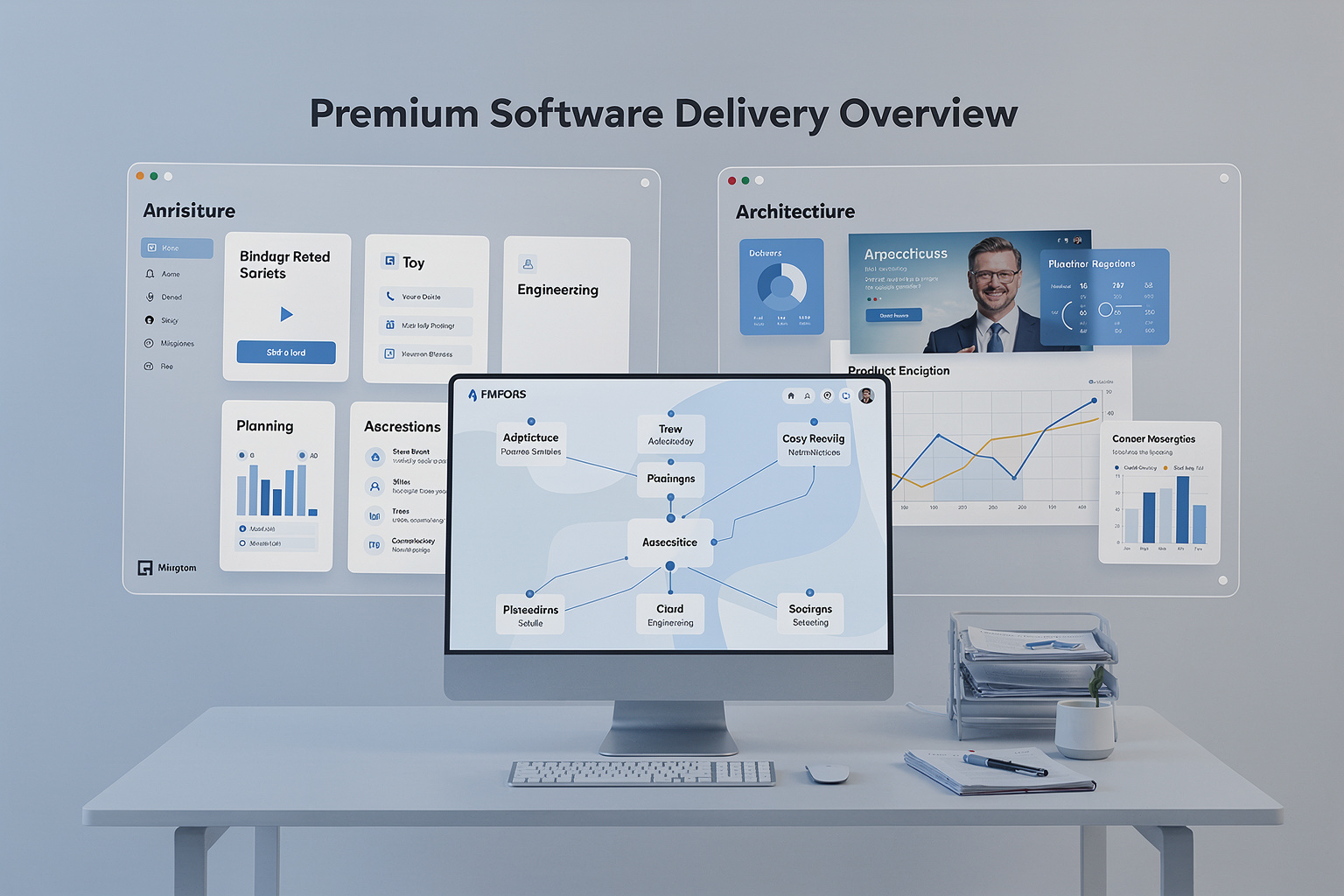 Fullstack platform overview illustration